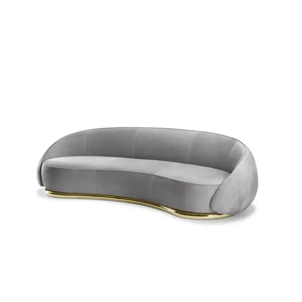 Divano Luxury sofa nabuk ottone Md work in offerta