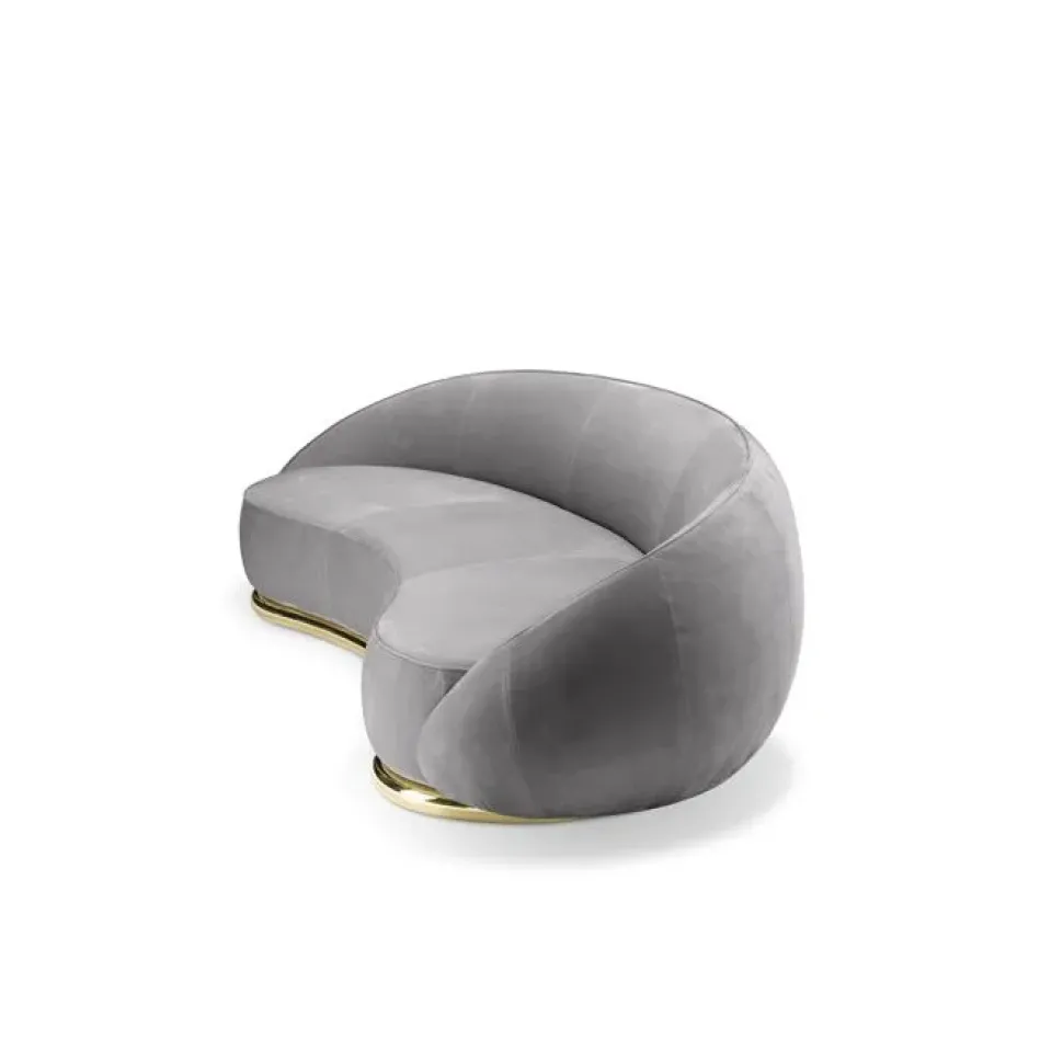 Divano Luxury sofa nabuk ottone Md work in offerta