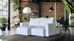 Divano Manhattan tessuto in misto piuma Family bedding in Offerta Outlet