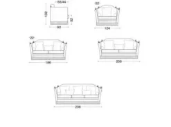 Divano Md work 25% sconto. Divano Vivaldi Luxury. Prezzi Outlet!