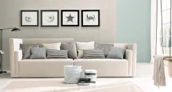 Divano Md work Divano lino memory doppio schienale PREZZI OUTLET sconto 50%