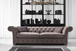 Divano Md work Divano pelle scamosciata piu piuma PREZZI OUTLET sconto 44%