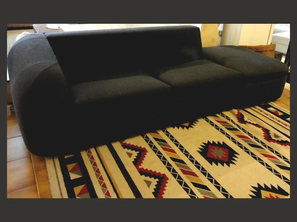 Divano Mimo Salotti Loop Divani lineari Tessuto Divano 3 posti