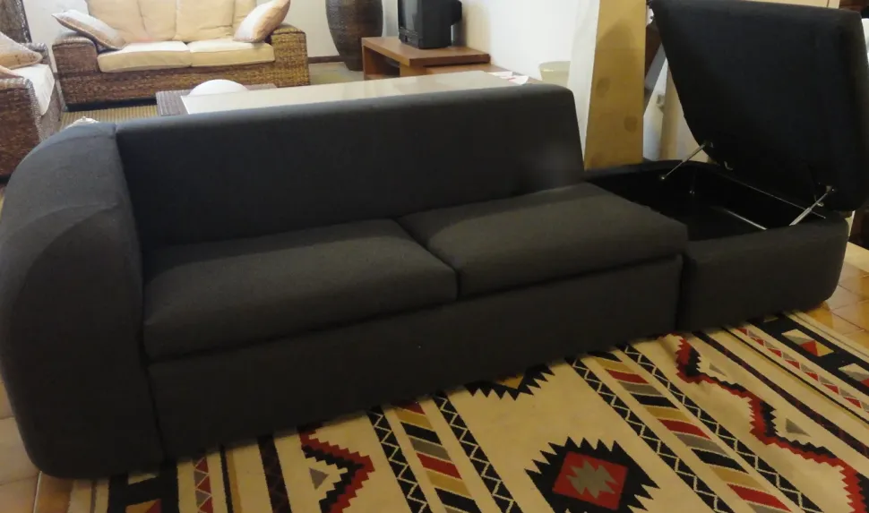 Divano Mimo Salotti Loop Divani lineari Tessuto Divano 3 posti