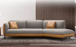 Divano modello Divano pelle tessuto vari colori  di Md work a prezzi outlet