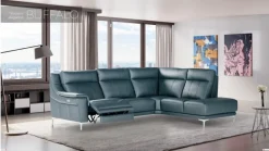 Divano moderno pelle Buffalo di Nicoletti home con sconto del - 48%