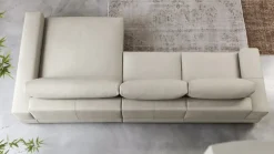 Divano moderno pelle Vision di Doimo salotti con sconto del - 35%