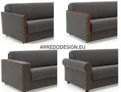 Divano moderno tessuto Madeira  di Le comfort con sconto del - 25%