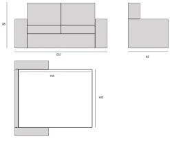 Divano Moire di Artigianale in stile moderno in Offerta Outlet