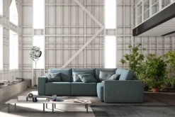 Divano Mono angolo di Samoa in stile moderno a prezzo Outlet