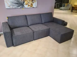 Divano Mono tessuto in poliuretano Samoa in Offerta Outlet