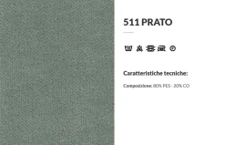 Divano Nixon in Tessuto Felis a prezzo ribassato