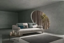 Divano Nixon in Tessuto Samoa a prezzo ribassato