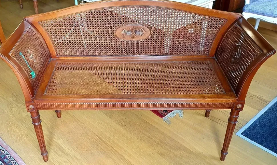 Divano Paglia vienna con cuscino in Tessuto Artigianale a prezzo ribassato