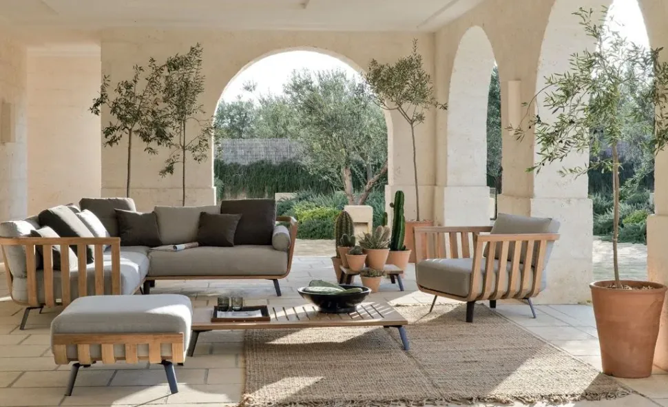 Divano per l'esterno Md work Set completo come foto luxury esterno in offerta