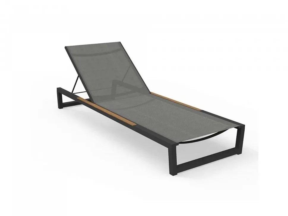 Divano per l'esterno Talenti Lettino alabama bianco / teak con forte sconto