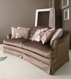 Divano Piuma doppio strato modello villa veneziana in Tessuto non sfoderabile  di Md work scontato 40%