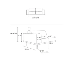 Divano poggiatesta interno luxury in Tessuto Md work a prezzo ribassato