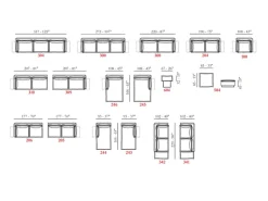 Divano Quadro Max divani in Tessuto a 4620€