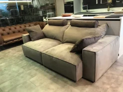 Divano relax microfibra in misto piuma Flex team a prezzo Outlet