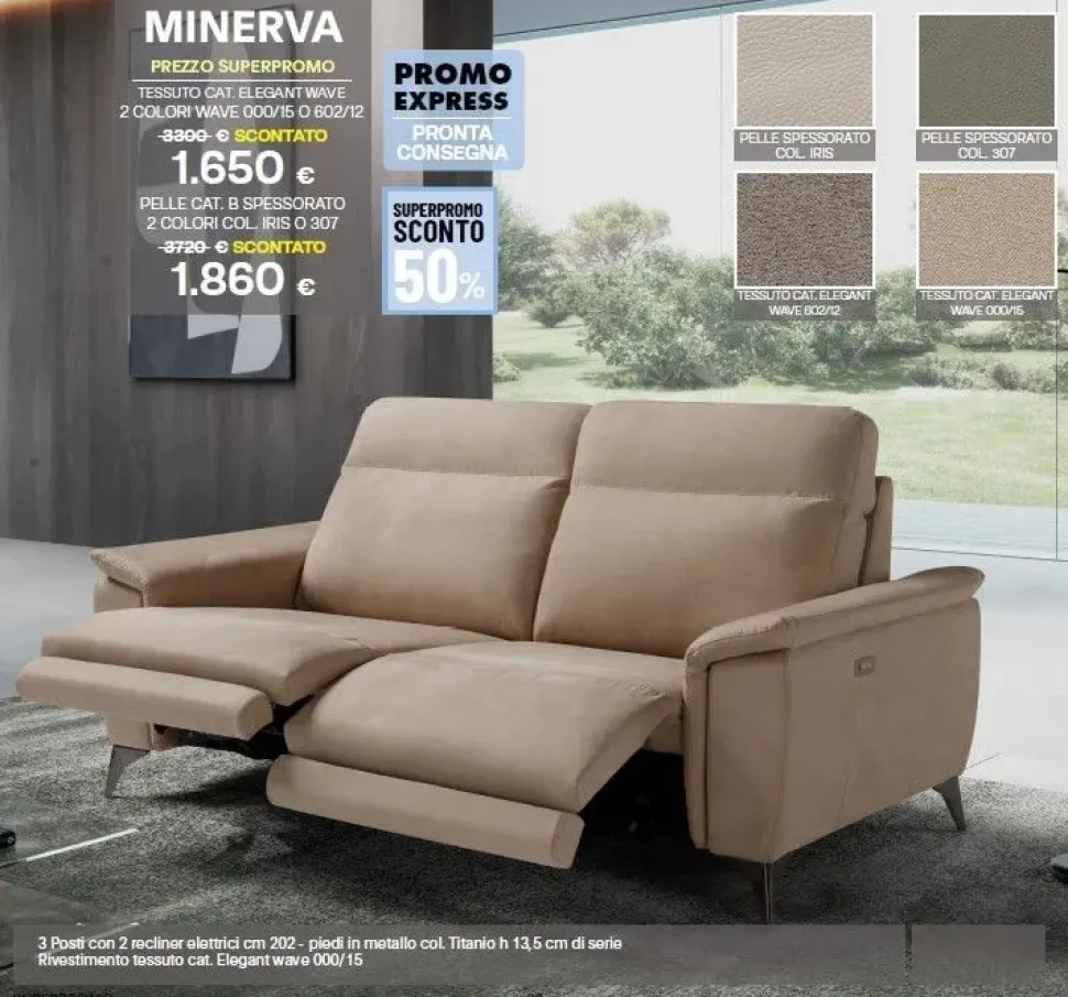 Divano relax Minerva di Sofangel a prezzo ribassato