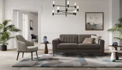 Divano relax pelle in poliuretano Le comfort in Offerta Outlet