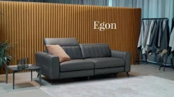 Divano relax pelle in poliuretano Le comfort in Offerta Outlet