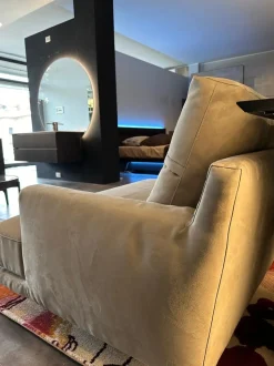 Divano relax tessuto in misto piuma  Flex team a prezzo Outlet