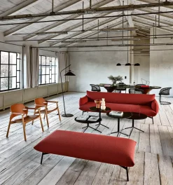 Divano relax tessuto in poliuretano Md work in Offerta Outlet