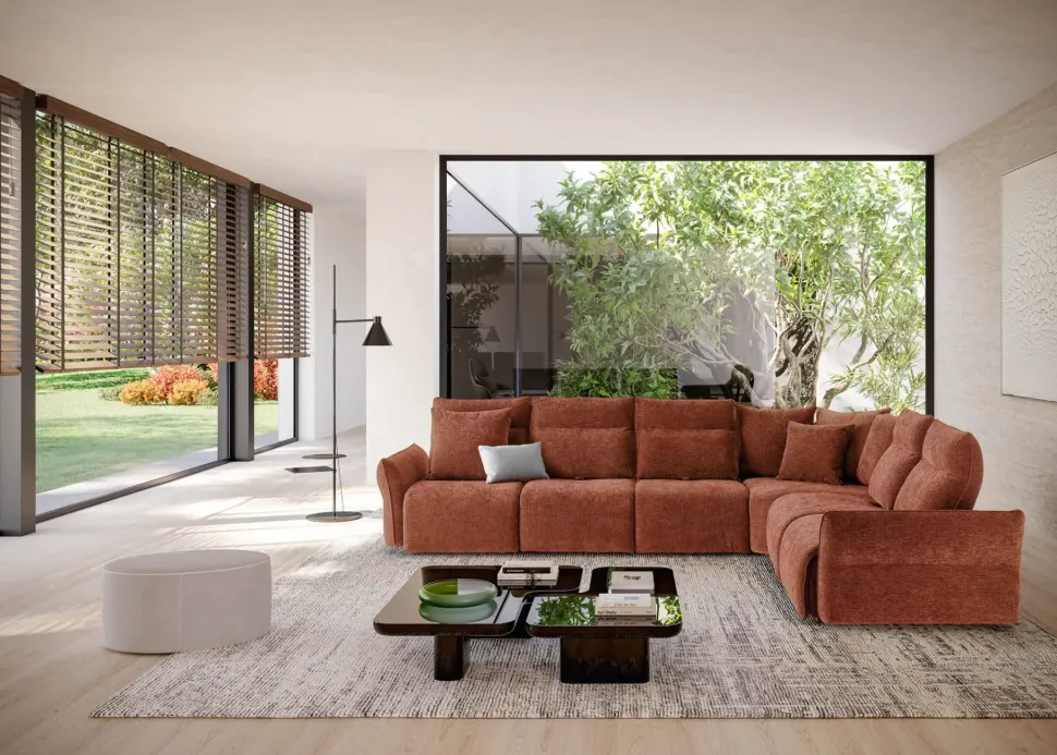 Divano Sirio tessuto in poliuretano Le comfort a prezzo scontato