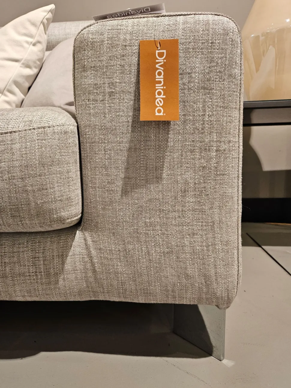 Divano Square in Tessuto sfoderabile di Divanidea scontato 37%