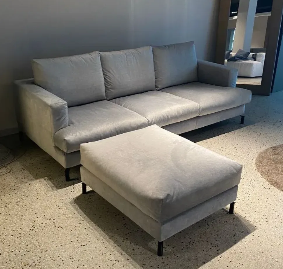 Divano tessuto in misto piuma Md work a prezzo Outlet