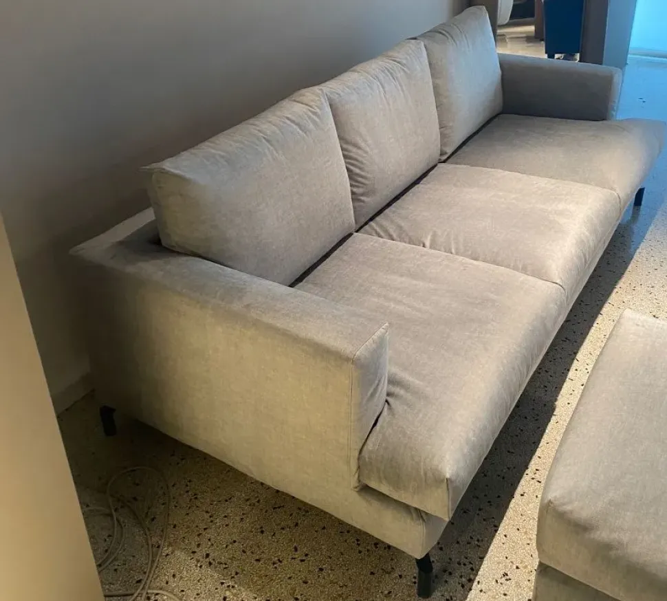 Divano tessuto in misto piuma Md work a prezzo Outlet