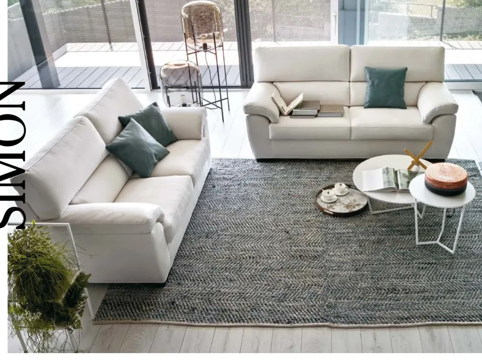 Divano tessuto in poliuretano Fabbri salotti in Offerta Outlet