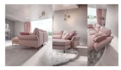 Divano Thoas tessuto in poliuretano  Le comfort a prezzo Outlet