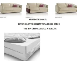 Divano Verona in Tessuto sfoderabile  di Rosini scontato 30%