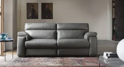 Divano William pelle in poliuretano  Doimo salotti a prezzo scontato