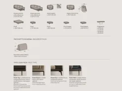 Divano Wise in Tessuto sfoderabile  di Samoa scontato 35%