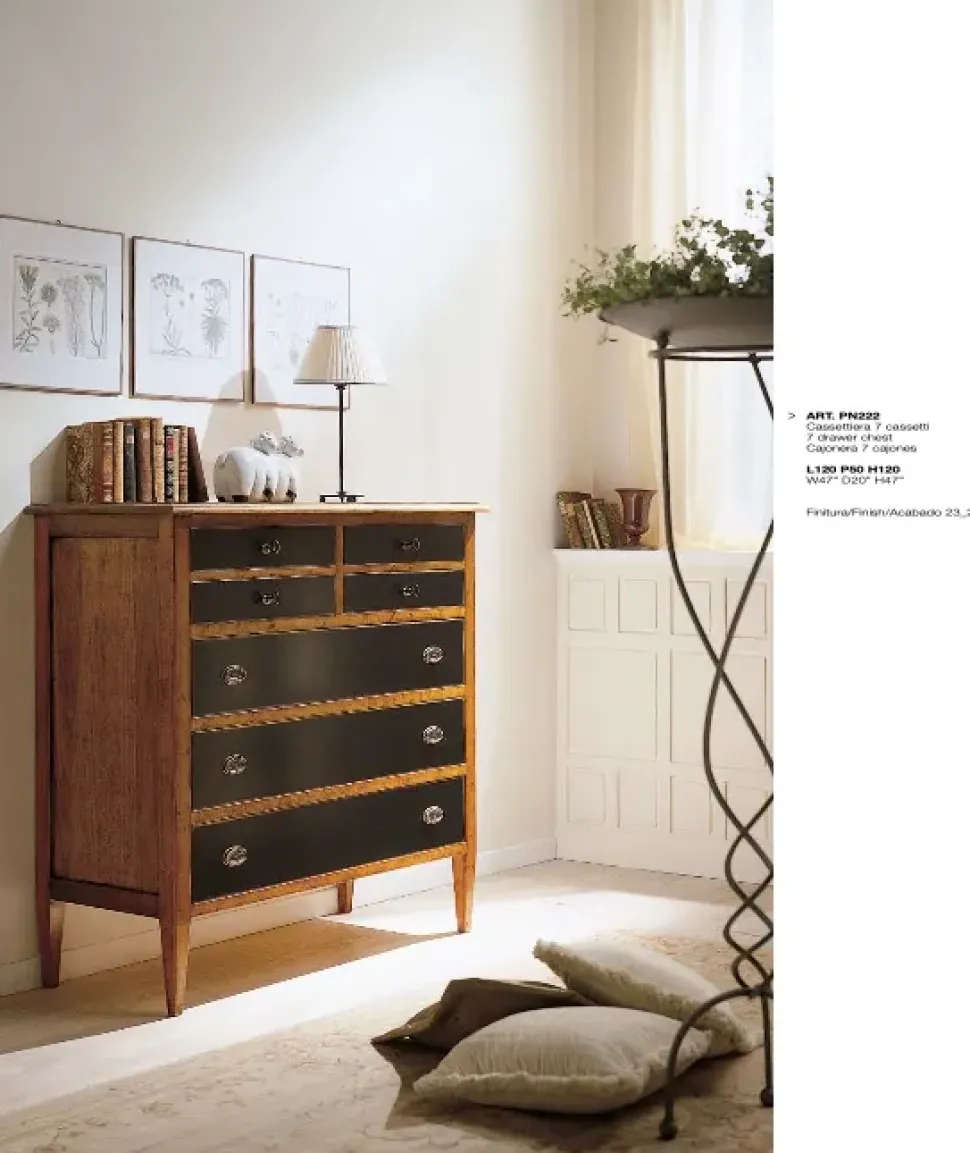 Gruppo notte Comò pn222 Parlani in Legno a prezzo Outlet