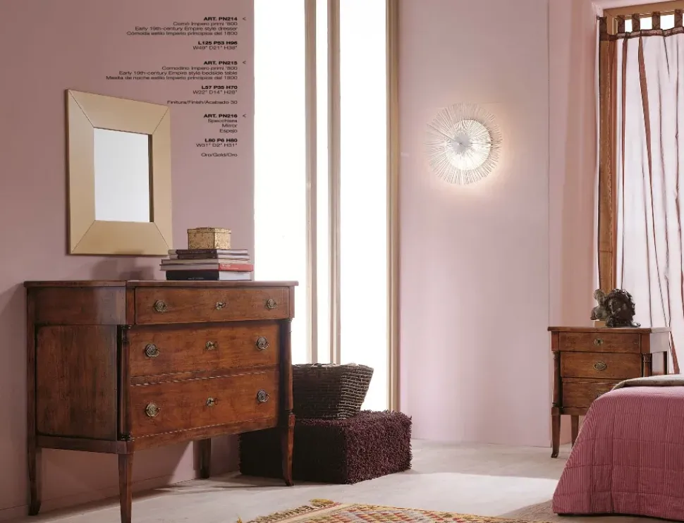 Gruppo notte Comò pn214 Parlani in Legno in Offerta Outlet