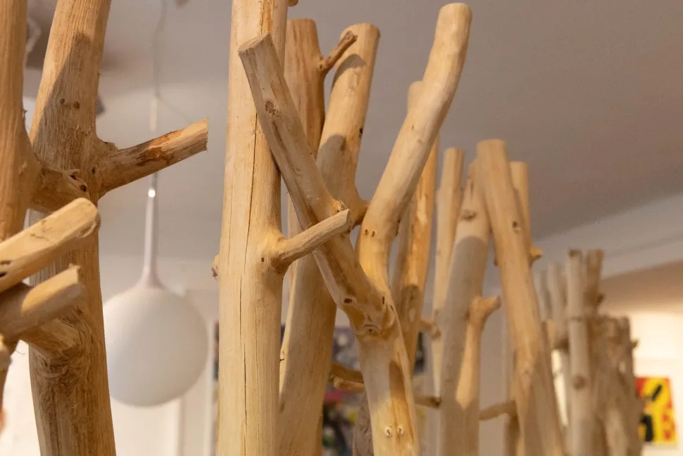 Ingresso design modello Paravento in legno naturale di Artigianale a PREZZI OUTLET