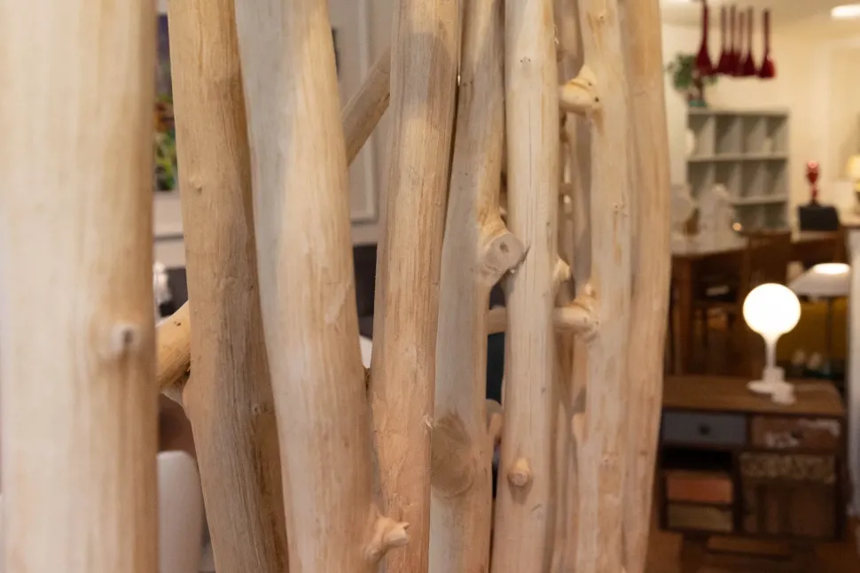 Ingresso design modello Paravento in legno naturale di Artigianale a PREZZI OUTLET