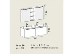 Inka  Arbi: mobile da bagno A PREZZI OUTLET