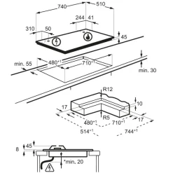 Innovativo piano cottura Pc kgg75372w electrolux spedibile di Electrolux con forte sconto