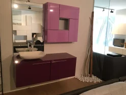 KIOS bagni laccato lucido sospeso Top Vetro