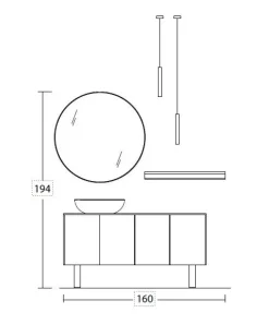 L.07 Legnobagno: mobile da bagno A PREZZI OUTLET