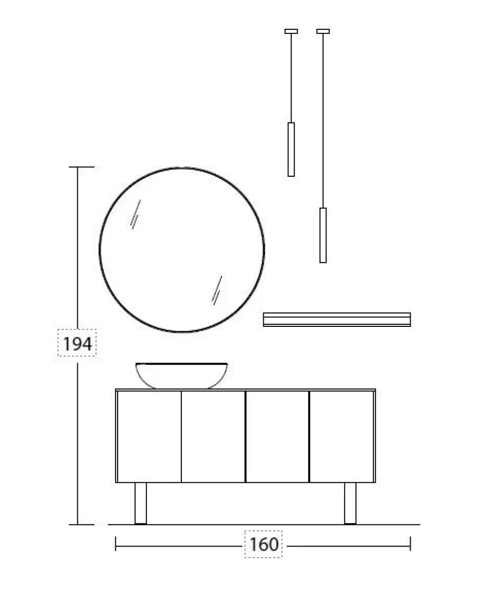 L.07 Legnobagno: mobile da bagno A PREZZI OUTLET