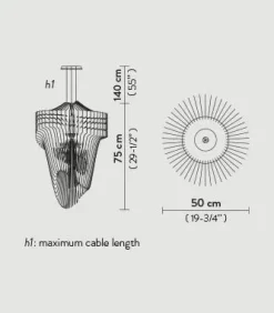 Lampada a sospensione Aria suspension s Slamp a prezzo scontato