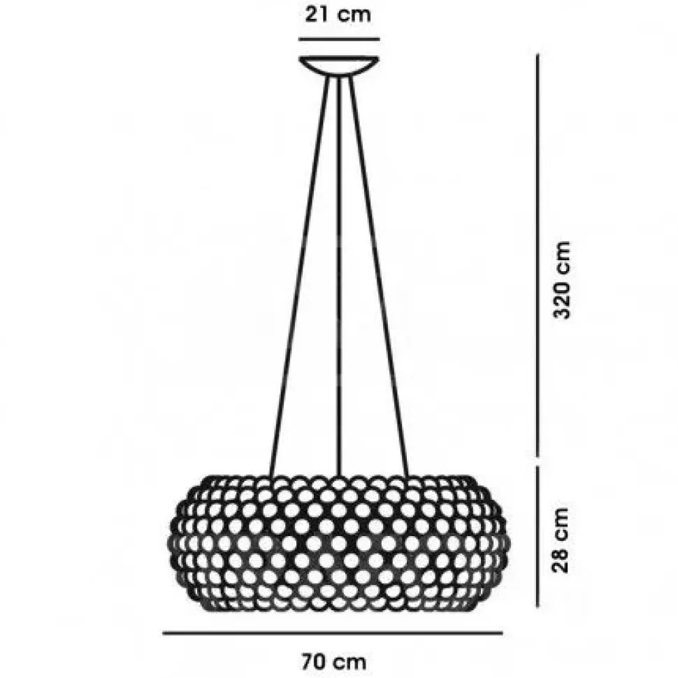 Lampada a sospensione Caboche plus grande sospensione Foscarini a prezzo Outlet