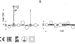 Lampada a sospensione Cattelan italia Planeta Bianco a prezzi convenienti